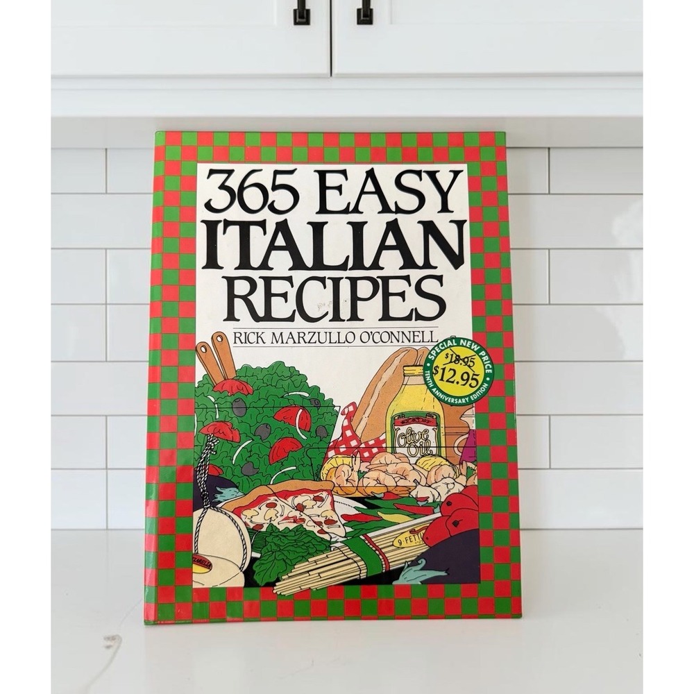 Vintage 365 Easy ITALIAN Recipes By Rick Marzullo O'Connell 1996 EUC Collectable
